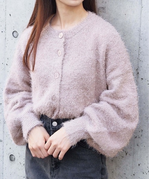 tiptop（ティップトップ）の「【選べる2タイプ】フェザーショート丈カーディガン（カーディガン/ボレロ・レディース・ブラック系その他/グリーン系その他/ブルー/ホワイト系その他/アイボリー/ブラック/ピンク系その他・FREE）」の7枚目の写真