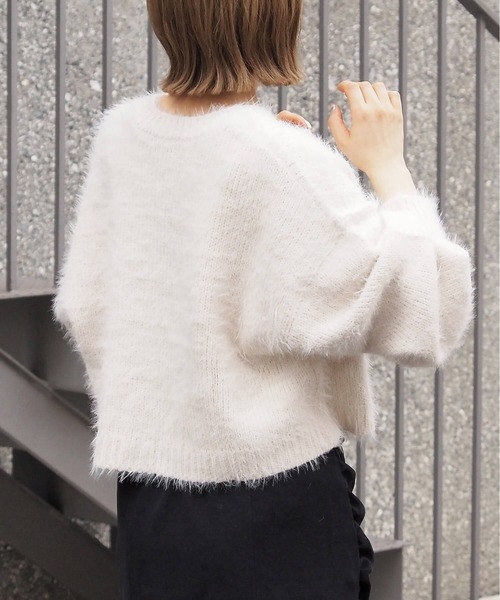 tiptop（ティップトップ）の「【選べる2タイプ】フェザーショート丈カーディガン（カーディガン/ボレロ・レディース・ブラック系その他/グリーン系その他/ブルー/ホワイト系その他/アイボリー/ブラック/ピンク系その他・FREE）」の12枚目の写真