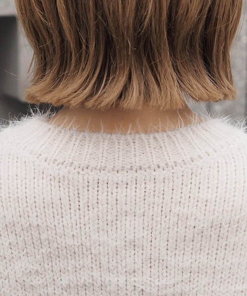 tiptop（ティップトップ）の「【選べる2タイプ】フェザーショート丈カーディガン（カーディガン/ボレロ・レディース・ブラック系その他/グリーン系その他/ブルー/ホワイト系その他/アイボリー/ブラック/ピンク系その他・FREE）」の15枚目の写真