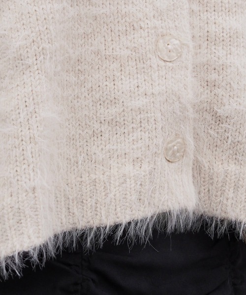 tiptop（ティップトップ）の「【選べる2タイプ】フェザーショート丈カーディガン（カーディガン/ボレロ・レディース・ブラック系その他/グリーン系その他/ブルー/ホワイト系その他/アイボリー/ブラック/ピンク系その他・FREE）」の16枚目の写真