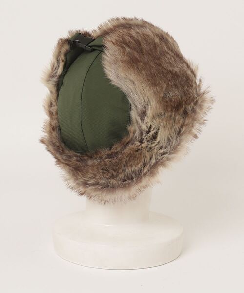 AVIREX(アヴィレックス)の「【AVIREX/アヴィレックス】 リップストップ FLIGHT BOA CAP/フライトキャップ(キャップ・メンズ・カーキ/ブラック・FREE)」の3枚目の写真