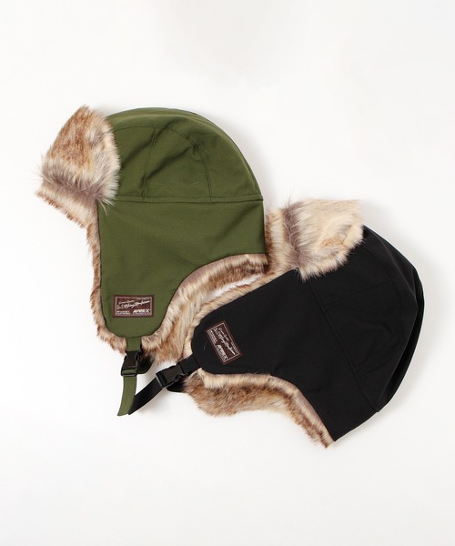 AVIREX(アヴィレックス)の「【AVIREX/アヴィレックス】 リップストップ FLIGHT BOA CAP/フライトキャップ(キャップ・メンズ・カーキ/ブラック・FREE)」の19枚目の写真
