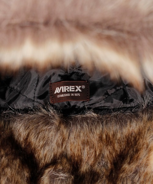 AVIREX(アヴィレックス)の「【AVIREX/アヴィレックス】 リップストップ FLIGHT BOA CAP/フライトキャップ(キャップ・メンズ・カーキ/ブラック・FREE)」の8枚目の写真