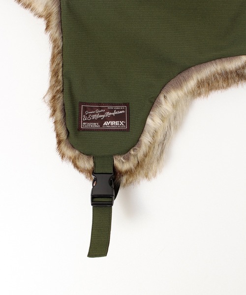 AVIREX(アヴィレックス)の「【AVIREX/アヴィレックス】 リップストップ FLIGHT BOA CAP/フライトキャップ(キャップ・メンズ・カーキ/ブラック・FREE)」の20枚目の写真