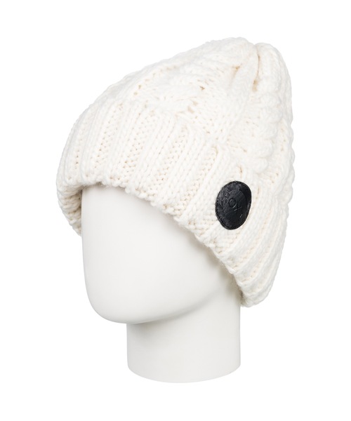 ROXY(ロキシー)の「TRAM BEANIE/ロキシーフリースライナー付きケーブルニットキャップ・ビーニー(ニットキャップ/ビーニー・レディース・ブラック/バーガンディー/ホワイト・FREE)」の13枚目の写真