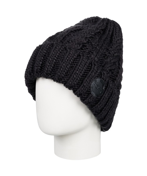 ROXY(ロキシー)の「TRAM BEANIE/ロキシーフリースライナー付きケーブルニットキャップ・ビーニー(ニットキャップ/ビーニー・レディース・ブラック/バーガンディー/ホワイト・FREE)」の17枚目の写真