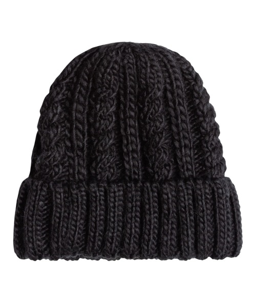 ROXY(ロキシー)の「TRAM BEANIE/ロキシーフリースライナー付きケーブルニットキャップ・ビーニー(ニットキャップ/ビーニー・レディース・ブラック/バーガンディー/ホワイト・FREE)」の19枚目の写真