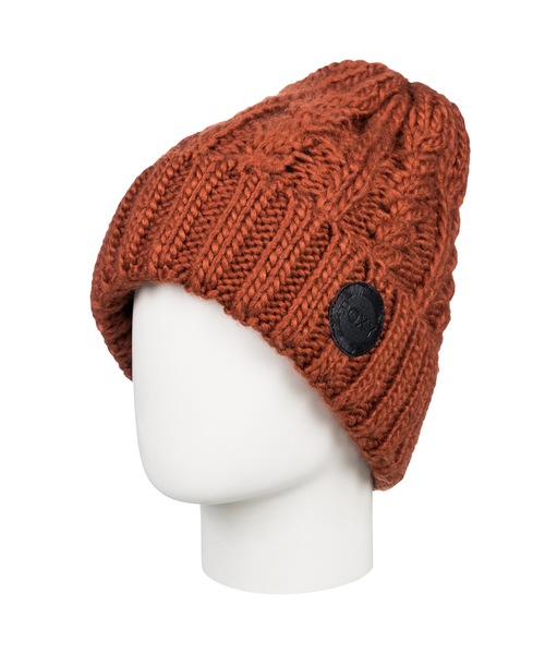 ROXY(ロキシー)の「TRAM BEANIE/ロキシーフリースライナー付きケーブルニットキャップ・ビーニー(ニットキャップ/ビーニー・レディース・ブラック/バーガンディー/ホワイト・FREE)」の6枚目の写真