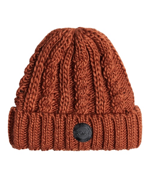 ROXY(ロキシー)の「TRAM BEANIE/ロキシーフリースライナー付きケーブルニットキャップ・ビーニー(ニットキャップ/ビーニー・レディース・ブラック/バーガンディー/ホワイト・FREE)」の7枚目の写真