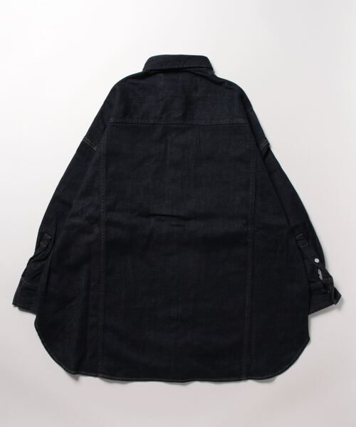 Healthy denim(ヘルシーデニム)の「【HEALTHY DENIM】Almond(シャツ/ブラウス・レディース・ネイビー/ブルー・1)」の3枚目の写真