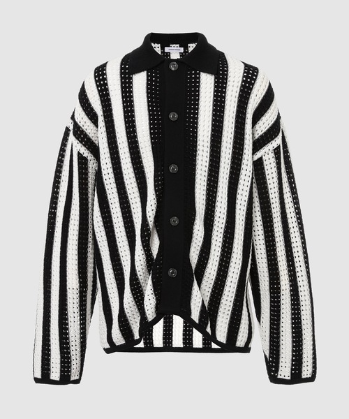 TENDER PERSON（テンダーパーソン）の「STRIPE KNIT CARDIGAN