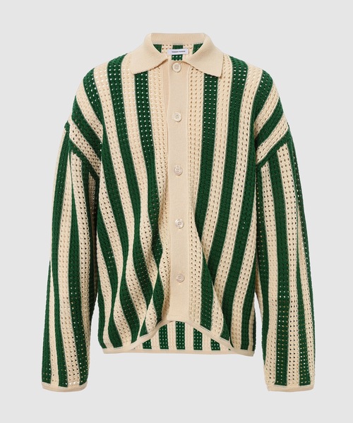 TENDER PERSON 2022 ss カーディガン TENDER PERSON（テンダーパーソン）の「STRIPE KNIT CARDIGAN