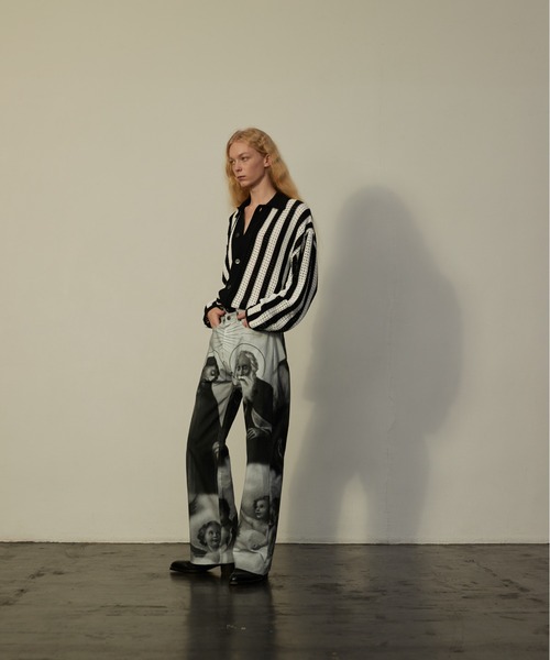 TENDER PERSON（テンダーパーソン）の「STRIPE KNIT CARDIGAN