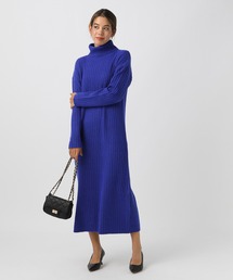 ニットタートルワンピース