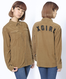 X-girl | CORDUROY EMBROIDERED SHIRT(シャツ/ブラウス)
