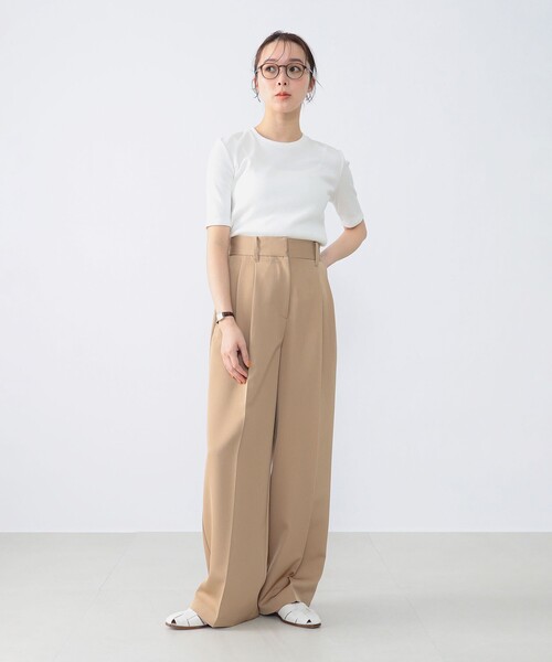 Demi-Luxe BEAMS ベージュワイドパンツ サイズ36 Demi-Luxe BEAMS ベージュワイドパンツ サイズ36 セール