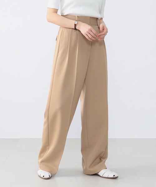 美品 デミルクスビームス 2万円 2024SS イージーパンツ ワイドパンツ Demi-Luxe BEAMS（デミルクス ビームス）【タイムセール