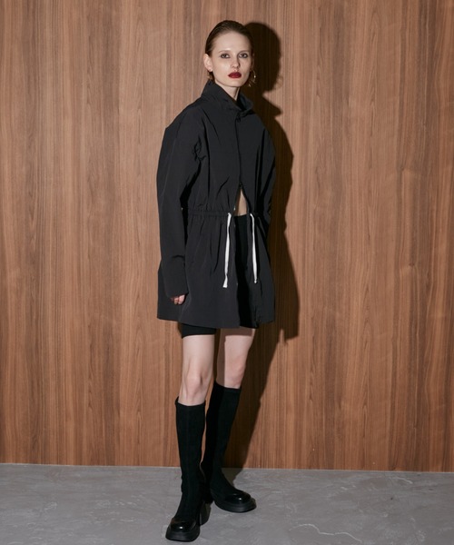 WONEM（ウォンエム）の「ブロッキングナイロンミニワンピース