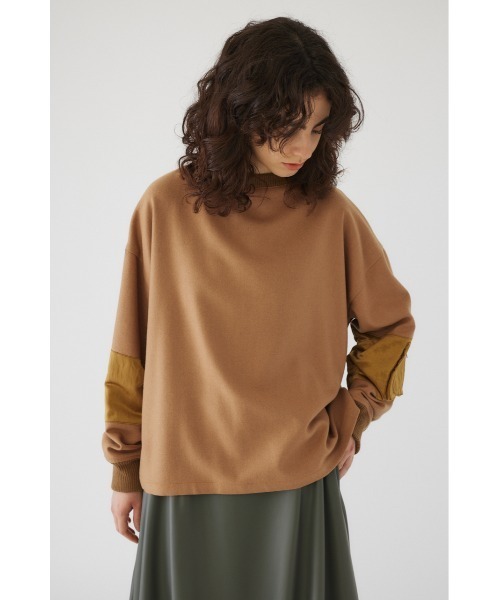 RIM.ARK（リムアーク）の「Combination melton square PO（スウェット・レディース・杢グレー/ダークネイビー/キャメル・FREE）」の17枚目の写真