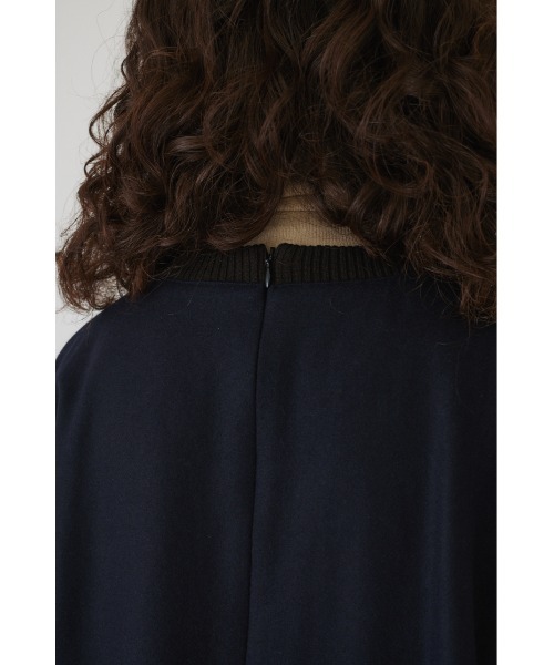 RIM.ARK（リムアーク）の「Combination melton square PO（スウェット・レディース・杢グレー/ダークネイビー/キャメル・FREE）」の9枚目の写真