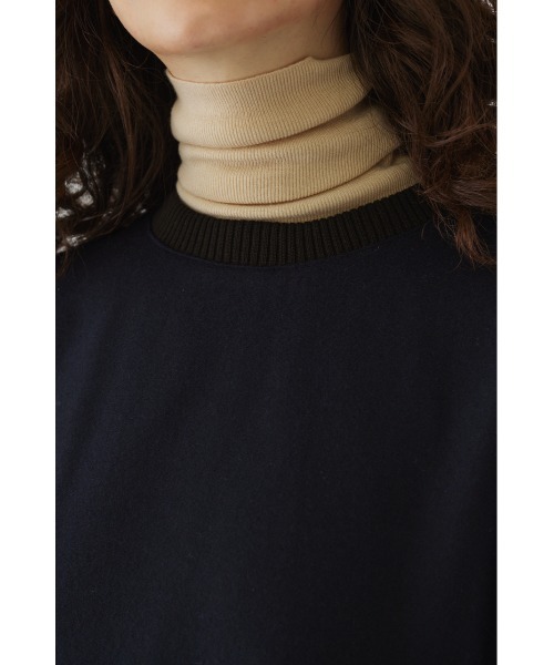 RIM.ARK（リムアーク）の「Combination melton square PO（スウェット・レディース・杢グレー/ダークネイビー/キャメル・FREE）」の10枚目の写真