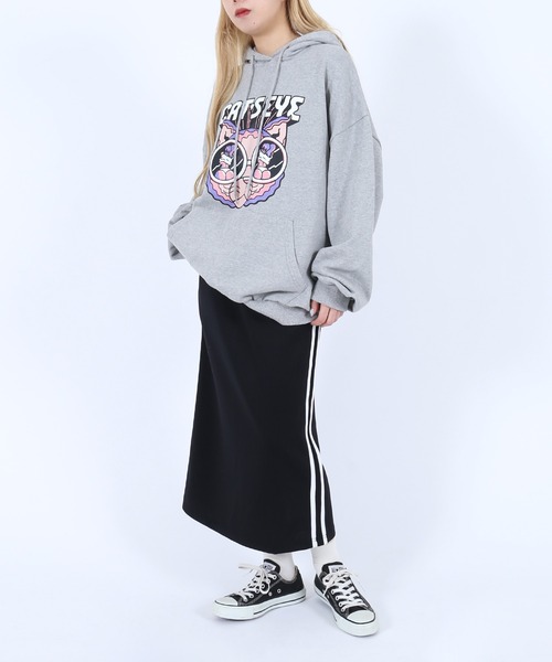 PUNYUS（プニュズ）の「ジャージスカート（スカート・レディース・レッド/ブラック・2/1/3/4）」の4枚目の写真