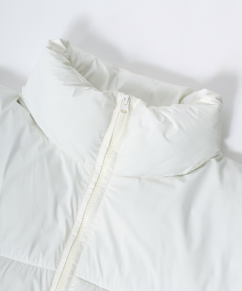 Salong hameu（サロン ハミュー）の「スタンドネック フェイクダウンジャケット メンズ レディース/中綿パデットジャケット/ショートペディン（ダウンジャケット/コート・メンズ・ライトグレー/ブラック/オフホワイト・LL/L/M）」の11枚目の写真
