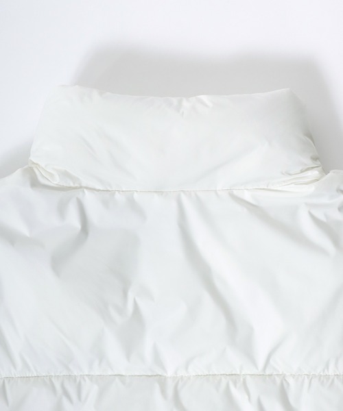 Salong hameu（サロン ハミュー）の「スタンドネック フェイクダウンジャケット メンズ レディース/中綿パデットジャケット/ショートペディン（ダウンジャケット/コート・メンズ・ライトグレー/ブラック/オフホワイト・LL/L/M）」の12枚目の写真