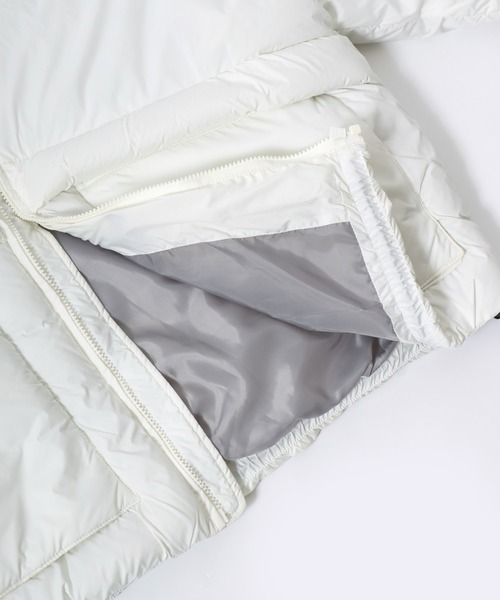 Salong hameu（サロン ハミュー）の「スタンドネック フェイクダウンジャケット メンズ レディース/中綿パデットジャケット/ショートペディン（ダウンジャケット/コート・メンズ・ライトグレー/ブラック/オフホワイト・LL/L/M）」の17枚目の写真