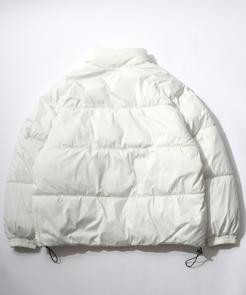 Salong hameu（サロン ハミュー）の「スタンドネック フェイクダウンジャケット メンズ レディース/中綿パデットジャケット/ショートペディン（ダウンジャケット/コート・メンズ・ライトグレー/ブラック/オフホワイト・LL/L/M）」の6枚目の写真