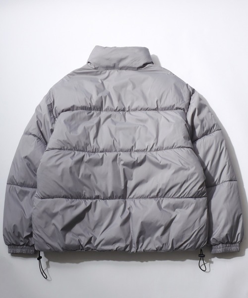 Salong hameu（サロン ハミュー）の「スタンドネック フェイクダウンジャケット メンズ レディース/中綿パデットジャケット/ショートペディン（ダウンジャケット/コート・メンズ・ライトグレー/ブラック/オフホワイト・LL/L/M）」の10枚目の写真