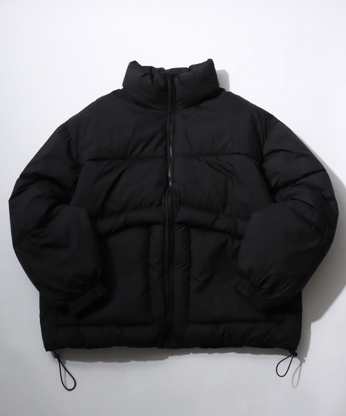 Salong hameu（サロン ハミュー）の「スタンドネック フェイクダウンジャケット メンズ レディース/中綿パデットジャケット/ショートペディン（ダウンジャケット/コート・メンズ・ライトグレー/ブラック/オフホワイト・LL/L/M）」の7枚目の写真