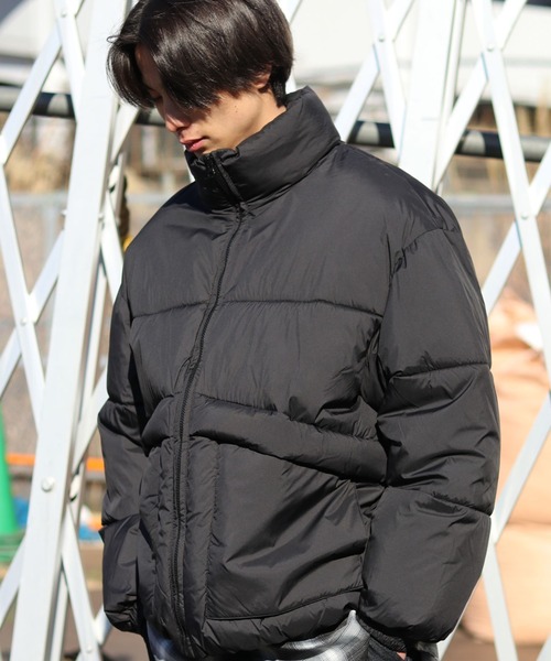 【冬物】MSFTSrep ダウンジャケット　パデッドジャケット　美品 セール】スタンドネック フェイクダウンジャケット メンズ レディース