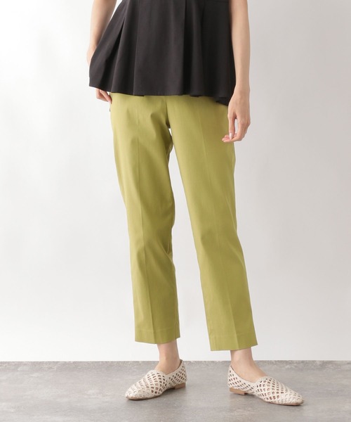 GLOBAL WORK（グローバルワーク）の「スゴラクストレッチスリムパンツ/975413（その他パンツ・レディース・アイボリー/ネイビー/オリーブ/チェック/ブラック/ミント/チャコールグレー・LARGE/SMALL/XX-LARGE/X-LARGE/MEDIUM/X-SMALL）」の4枚目の写真