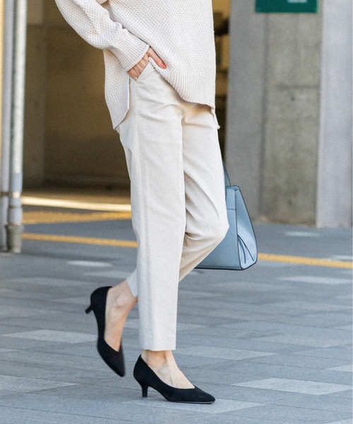 GLOBAL WORK（グローバルワーク）の「スゴラクストレッチスリムパンツ/975413（その他パンツ・レディース・アイボリー/ネイビー/オリーブ/チェック/ブラック/ミント/チャコールグレー・LARGE/SMALL/XX-LARGE/X-LARGE/MEDIUM/X-SMALL）」の20枚目の写真