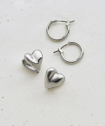 【GOLDY】ハート & ミニマル ライン 2ペア ピアス / 1220903※