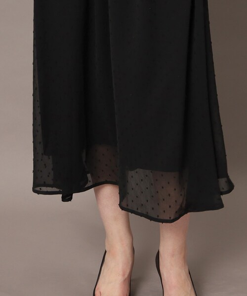DRESSTERIOR（ドレステリア）の「◆【洗える／スタイルアップ】ドットカットジャカードハーフスリーブワンピース（ワンピース・レディース・ライトベージュ/ブラック・36/34/38）」の21枚目の写真