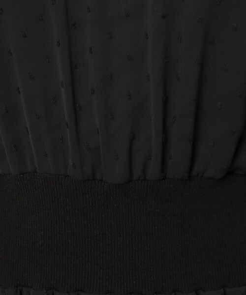 DRESSTERIOR（ドレステリア）の「◆【洗える／スタイルアップ】ドットカットジャカードハーフスリーブワンピース（ワンピース・レディース・ライトベージュ/ブラック・36/34/38）」の22枚目の写真