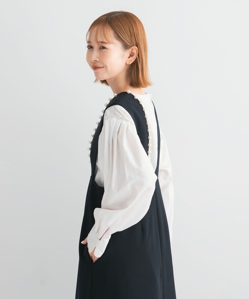 URBAN RESEARCH ROSSO WOMEN（アーバンリサーチ　ロッソ）の「タックスリーブフォルムブラウス（シャツ/ブラウス・レディース・ホワイト/ピンク・FREE）」の6枚目の写真