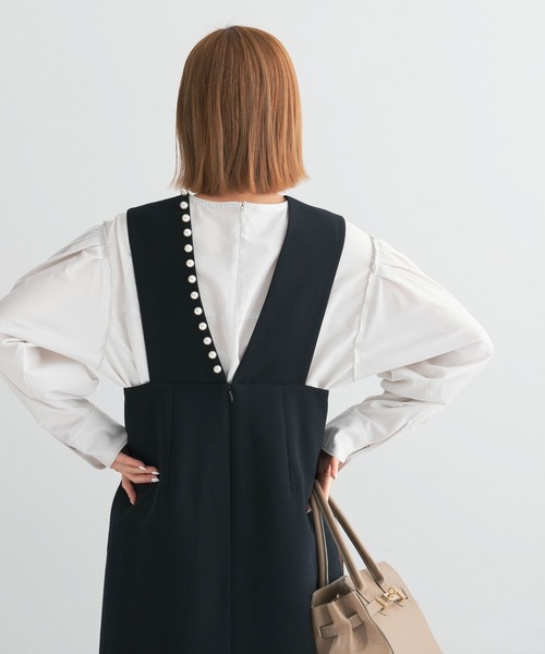 URBAN RESEARCH ROSSO WOMEN（アーバンリサーチ　ロッソ）の「タックスリーブフォルムブラウス（シャツ/ブラウス・レディース・ホワイト/ピンク・FREE）」の7枚目の写真