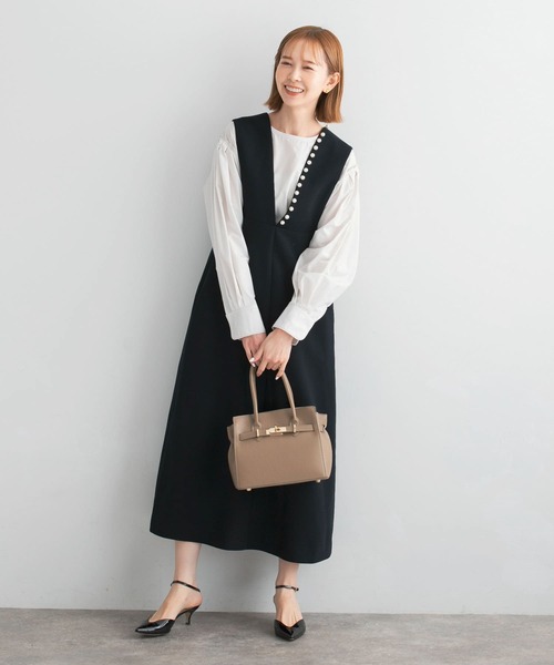 URBAN RESEARCH ROSSO WOMEN（アーバンリサーチ　ロッソ）の「タックスリーブフォルムブラウス（シャツ/ブラウス・レディース・ホワイト/ピンク・FREE）」の8枚目の写真