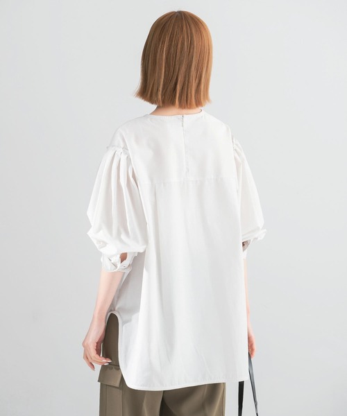 URBAN RESEARCH ROSSO WOMEN（アーバンリサーチ　ロッソ）の「タックスリーブフォルムブラウス（シャツ/ブラウス・レディース・ホワイト/ピンク・FREE）」の11枚目の写真