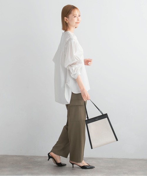 URBAN RESEARCH ROSSO WOMEN（アーバンリサーチ　ロッソ）の「タックスリーブフォルムブラウス（シャツ/ブラウス・レディース・ホワイト/ピンク・FREE）」の13枚目の写真