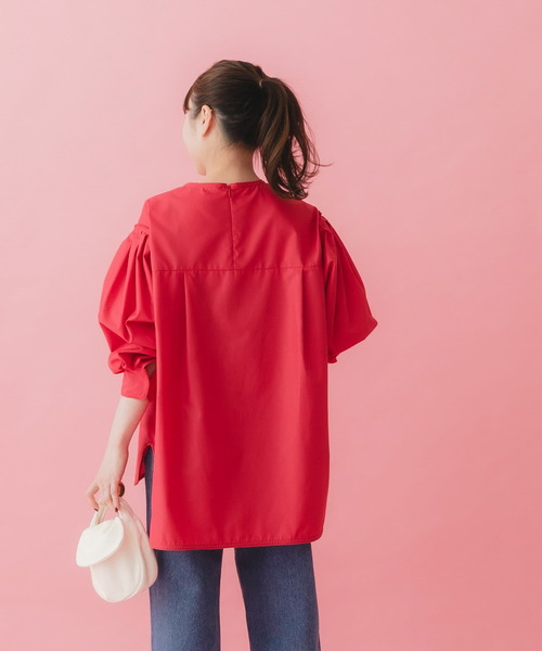 URBAN RESEARCH ROSSO WOMEN（アーバンリサーチ　ロッソ）の「タックスリーブフォルムブラウス（シャツ/ブラウス・レディース・ホワイト/ピンク・FREE）」の17枚目の写真