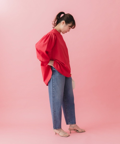 URBAN RESEARCH ROSSO WOMEN（アーバンリサーチ　ロッソ）の「タックスリーブフォルムブラウス（シャツ/ブラウス・レディース・ホワイト/ピンク・FREE）」の19枚目の写真