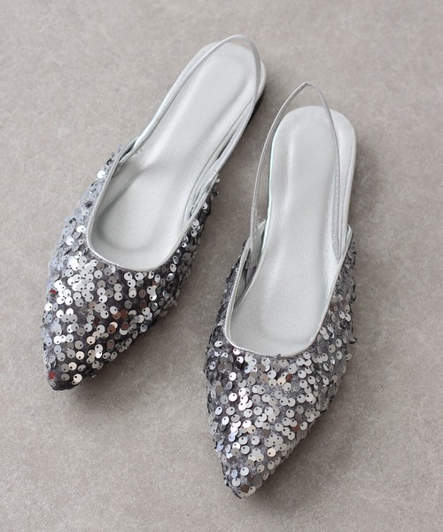 BLUEEAST（ブルーイースト）の「スパンコールミュール（パンプス・レディース・シルバー/ブラック・MEDIUM/LARGE/X-LARGE）」の9枚目の写真