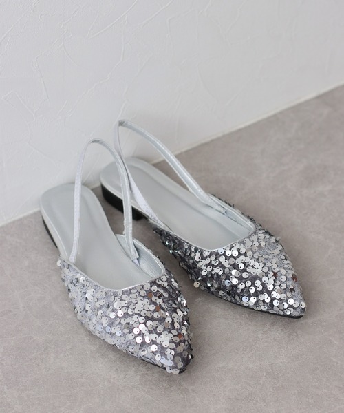 BLUEEAST（ブルーイースト）の「スパンコールミュール（パンプス・レディース・シルバー/ブラック・MEDIUM/LARGE/X-LARGE）」の10枚目の写真