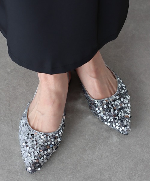 BLUEEAST（ブルーイースト）の「スパンコールミュール（パンプス・レディース・シルバー/ブラック・MEDIUM/LARGE/X-LARGE）」の11枚目の写真