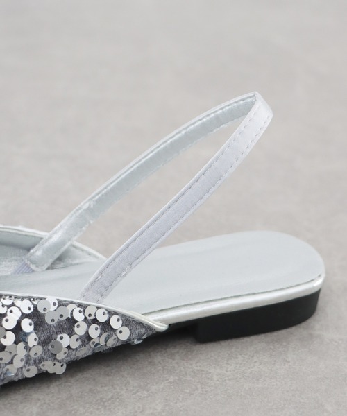 BLUEEAST（ブルーイースト）の「スパンコールミュール（パンプス・レディース・シルバー/ブラック・MEDIUM/LARGE/X-LARGE）」の18枚目の写真