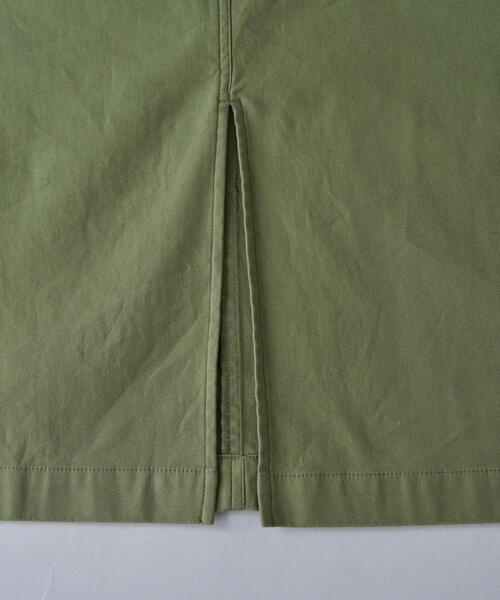 coen(コーエン)の「コンフォートバックサテンベイカースカート(WEB限定サイズ)(スカート・レディース・オリーブ/オフホワイト/ダークグレー・L/M/S/XL)」の15枚目の写真